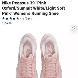 Nike Pegasus 39 "Pink
Oxford/Summit White/Light Soft
Pink" Women's Running Shoe